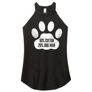 Cotton Dog Hair Traces Of Dog Dog Sayings Women's Perfect Tri Rocker Tank