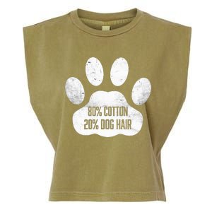 Cotton Dog Hair Traces Of Dog Dog Sayings Garment-Dyed Women's Muscle Tee