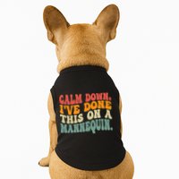 Calm Down I've Done This On A Mannequin Funny Vintage Doggie Tank