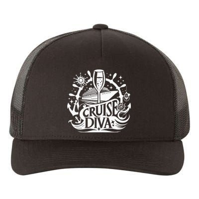 Cruise Diva ItS Cruise Time Cruise Ship Funny Cruising Yupoong Adult 5-Panel Trucker Hat