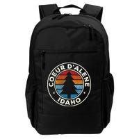 Coeur DAlene Idaho ID Vintage Graphic Retro 70s Backpack