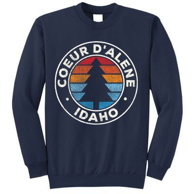 Coeur DAlene Idaho ID Vintage Graphic Retro 70s Sweatshirt