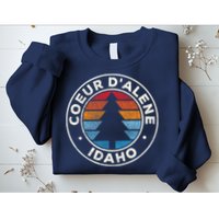Coeur DAlene Idaho ID Vintage Graphic Retro 70s Sweatshirt