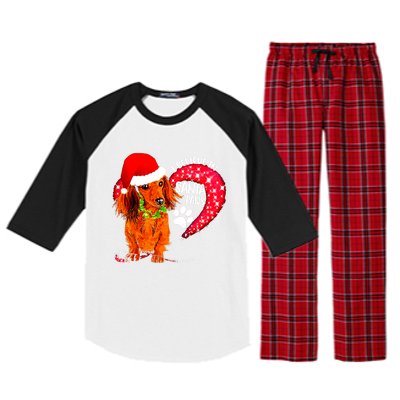 Christmas Dog I Believe In Santa Paws Gift Raglan Sleeve Pajama Set