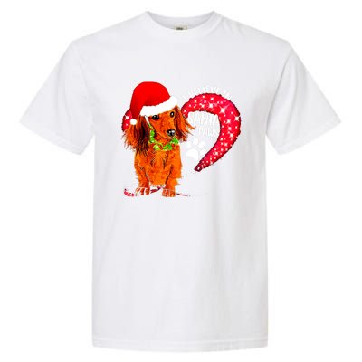 Christmas Dog I Believe In Santa Paws Gift Garment-Dyed Heavyweight T-Shirt