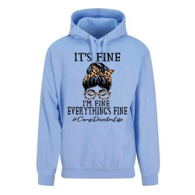 Camp Director Its Fine Im Fine And Everythings Fine Unisex Surf Hoodie