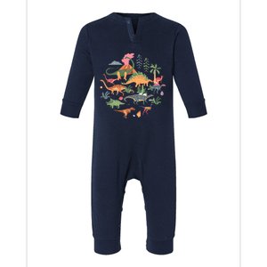 Cute Dinosaurs / Illustration Dino Collection Classic Infant Fleece One Piece