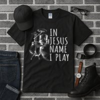 Christian Drumming In Jesus Name Play Drums Worship Drummer Tall T-Shirt