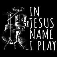 Christian Drumming In Jesus Name Play Drums Worship Drummer Womens Tank Top