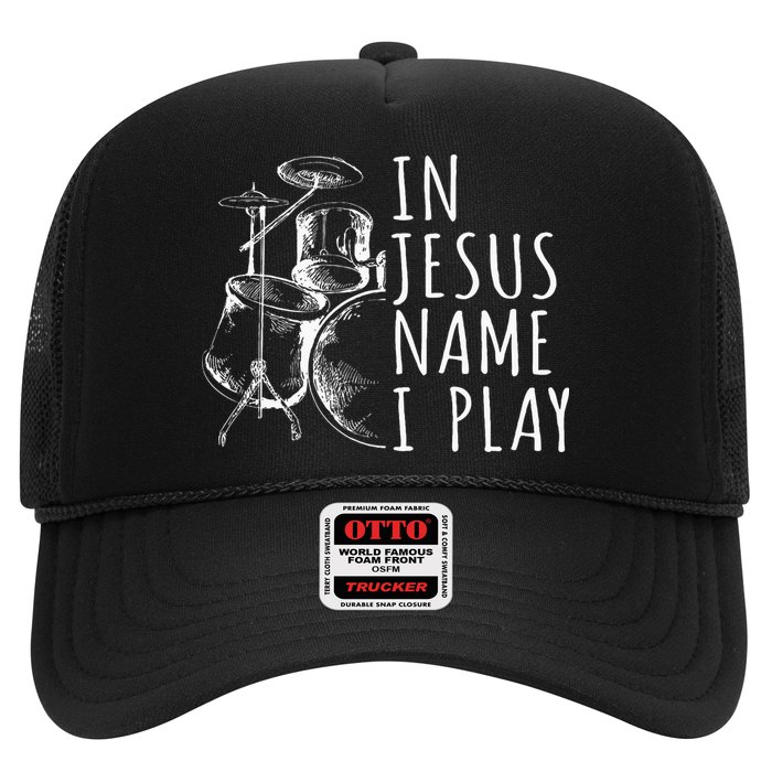 Christian Drumming In Jesus Name Play Drums Worship Drummer Hat