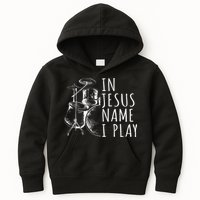 Christian Drumming In Jesus Name Play Drums Worship Drummer Kids Hoodie