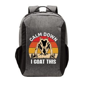 Calm Down I Goat This T Vector Backpack