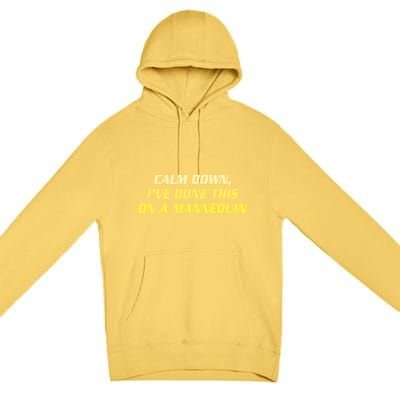 Calm Down I've Done This On A Mannequin Funny Premium Pullover Hoodie