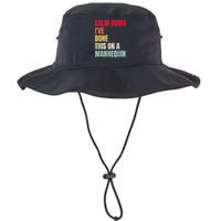 Calm Down I've Done This On A Mannequin Funny Vintage Bucket Hat