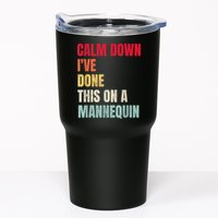 Calm Down I've Done This On A Mannequin Funny Vintage Tumbler