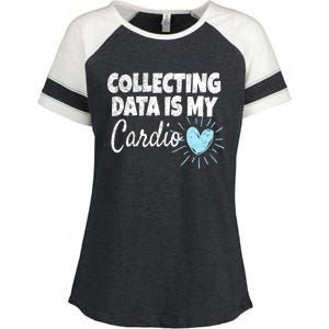 Collecting Data Is My Cardio - Behavior Analyst Enza Ladies Jersey Colorblock Tee