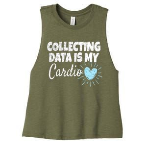 Collecting Data Is My Cardio - Behavior Analyst Women's Racerback Cropped Tank