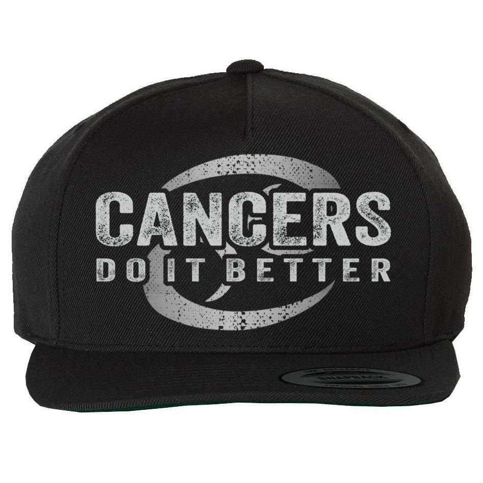 Cancers Do It Better Funny Cancer Zodiac Vintage Gift Wool Snapback Cap