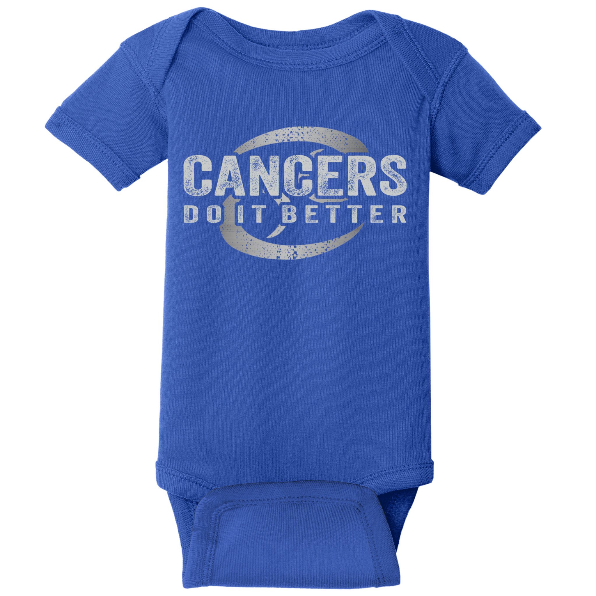 Cancers Do It Better Funny Cancer Zodiac Vintage Gift Baby Bodysuit