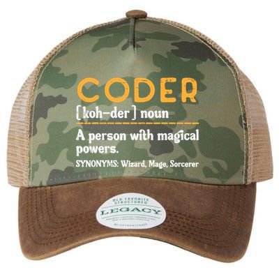 Coder Definiton It Programmer Software Developer Legacy Tie Dye Trucker Hat