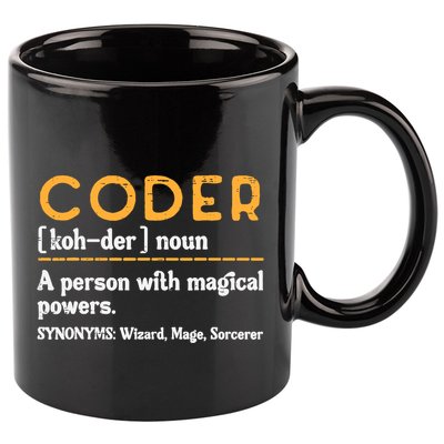 Coder Definiton It Programmer Software Developer 11oz C Handle Ceramic Mug
