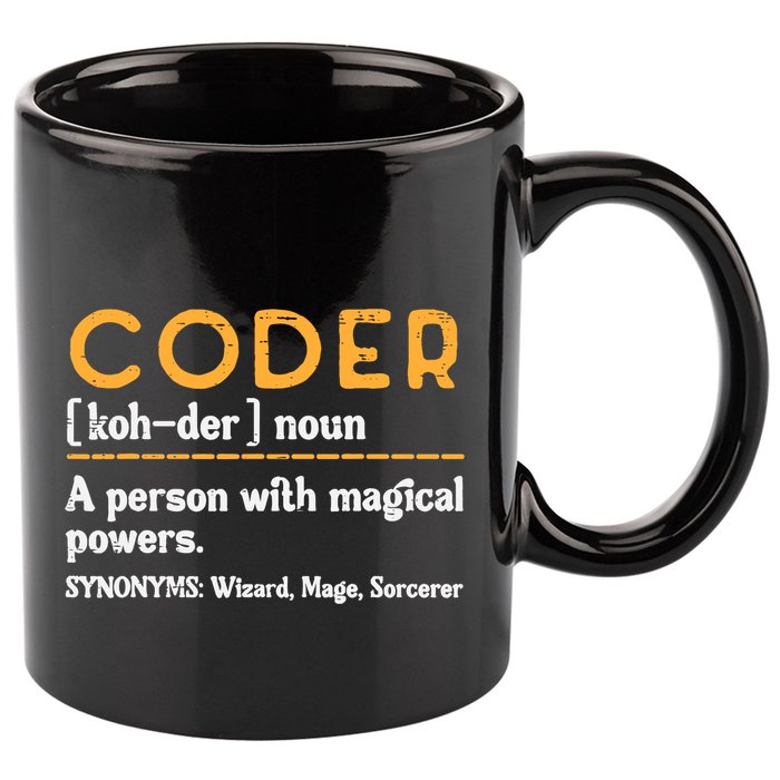 Coder Definiton It Programmer Software Developer 11oz C Handle Ceramic Mug