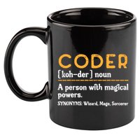 Coder Definiton It Programmer Software Developer 11oz C Handle Ceramic Mug
