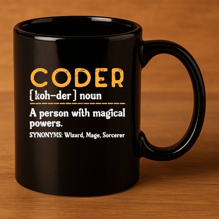 Coder Definiton It Programmer Software Developer 11oz C Handle Ceramic Mug