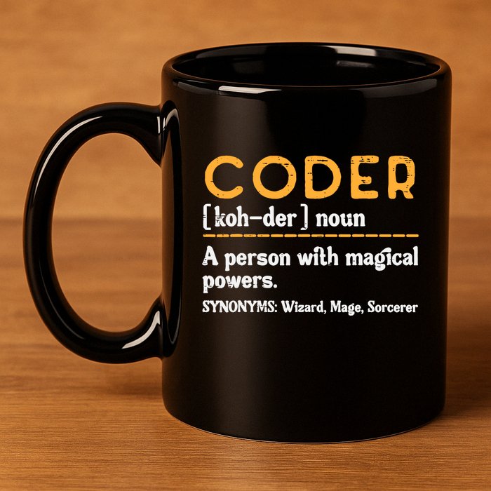 Coder Definiton It Programmer Software Developer 11oz C Handle Ceramic Mug