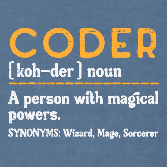Coder Definiton It Programmer Software Developer Garment-Dyed Sweatshirt