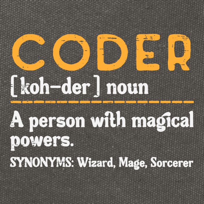 Coder Definiton It Programmer Software Developer Cotton Canvas Backpack