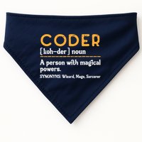Coder Definiton It Programmer Software Developer USA-Made Doggie Bandana