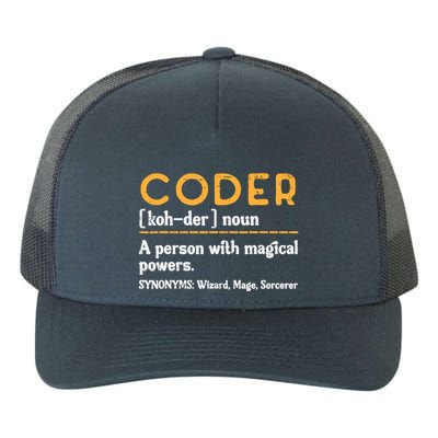 Coder Definiton It Programmer Software Developer Yupoong Adult 5-Panel Trucker Hat