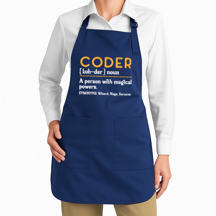 Coder Definiton It Programmer Software Developer Apron