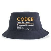 Coder Definiton It Programmer Software Developer Sustainable Bucket Hat