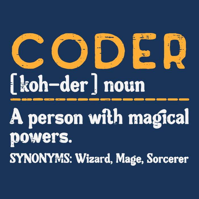 Coder Definiton It Programmer Software Developer Button