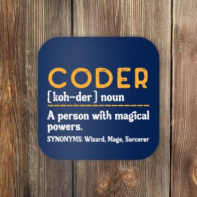 Coder Definiton It Programmer Software Developer Coaster