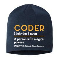 Coder Definiton It Programmer Software Developer Sustainable Beanie