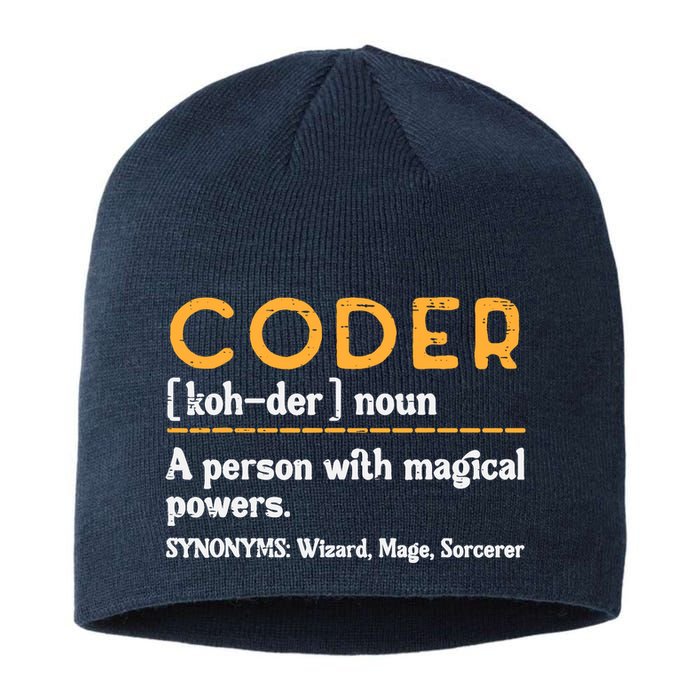 Coder Definiton It Programmer Software Developer Sustainable Beanie