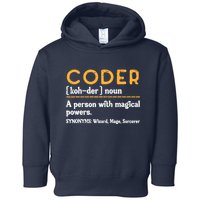 Coder Definiton It Programmer Software Developer Toddler Hoodie