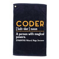 Coder Definiton It Programmer Software Developer Golf Towel