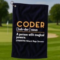 Coder Definiton It Programmer Software Developer Golf Towel