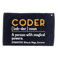 Coder Definiton It Programmer Software Developer Grommeted Golf Towel