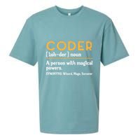 Coder Definiton It Programmer Software Developer Sueded Cloud Jersey T-Shirt