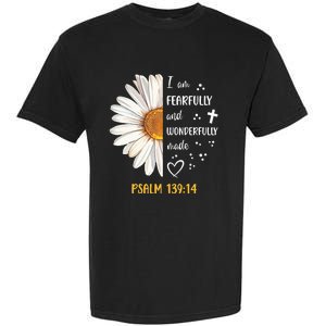 Cute Daisy I Am Fearfully And Wonderfully Made Psalm 13914 Garment-Dyed Heavyweight T-Shirt