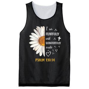 Cute Daisy I Am Fearfully And Wonderfully Made Psalm 13914 Mesh Reversible Basketball Jersey Tank