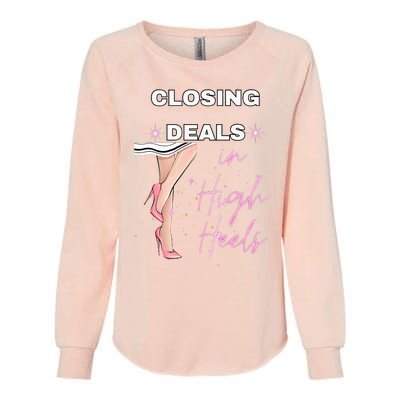 Closing Deals In Heels 2 Womens California Wash Sweatshirt