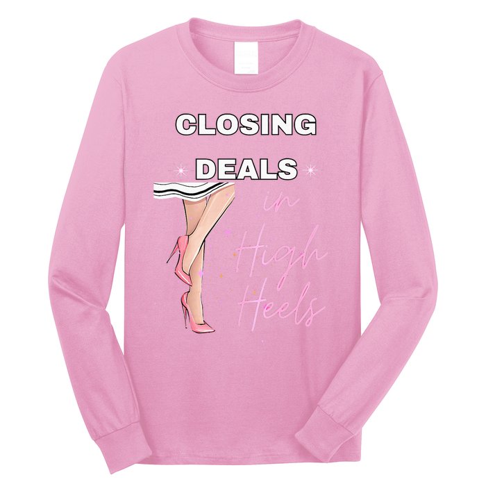 Closing Deals In Heels 2 Long Sleeve Shirt