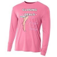 Closing Deals In Heels 2 Cooling Performance Long Sleeve Crew