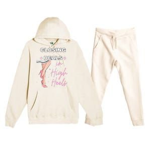 Closing Deals In Heels 2 Premium Hooded Sweatsuit Set